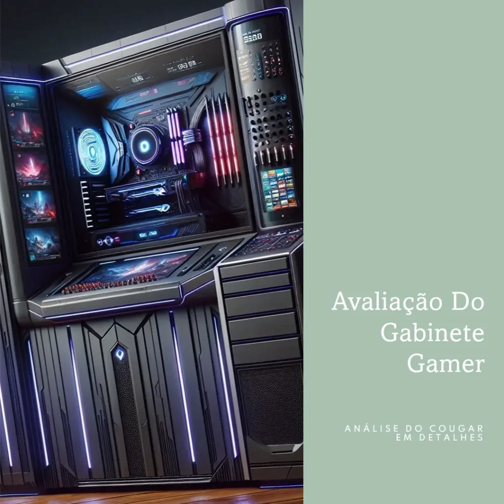 Gabinete Gamer Cougar Cratus RGB Mid Tower Vidro e 3 Fans