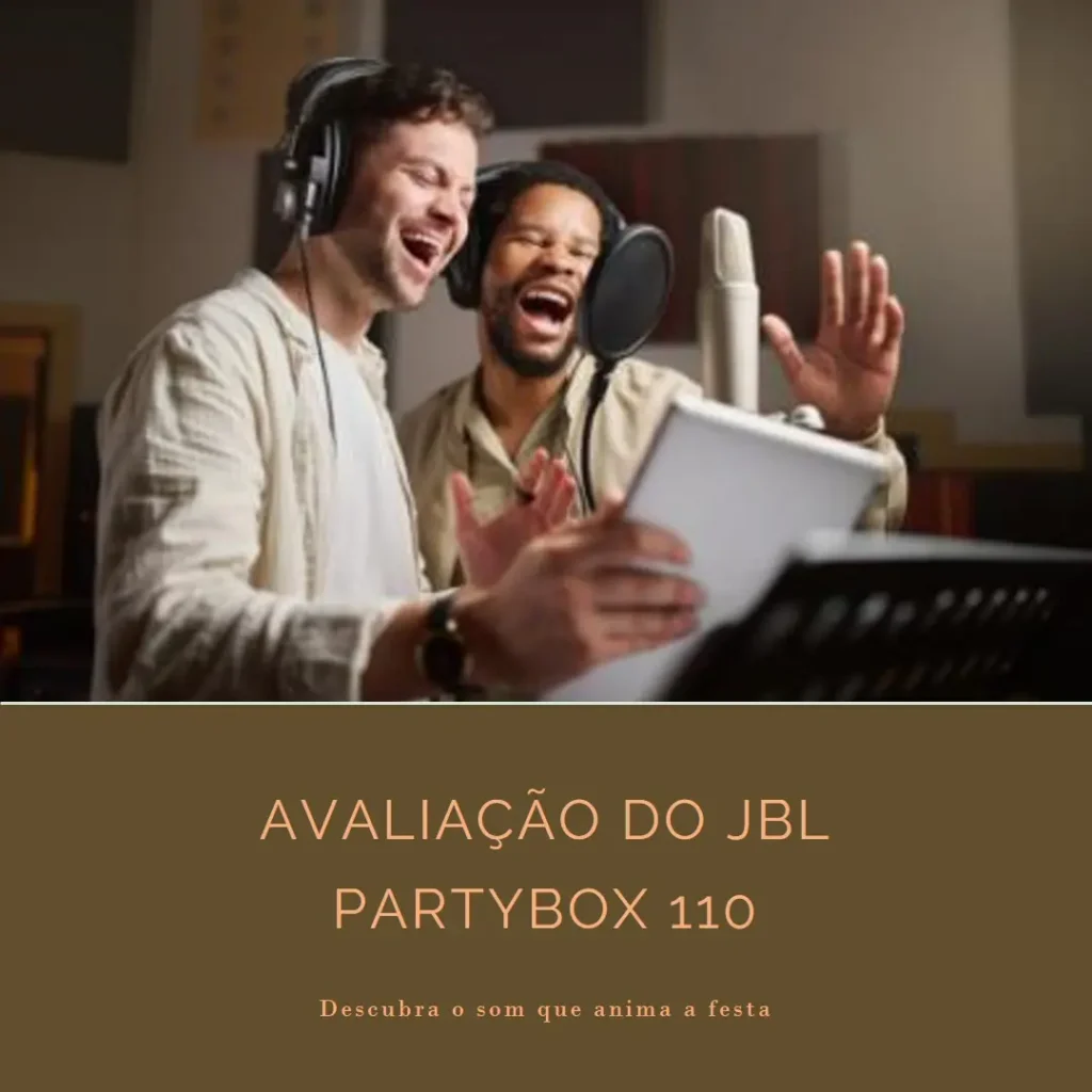 JBL PartyBox 110 Bluetooth Portátil com Show de Luzes