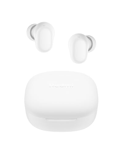 Xiaomi Redmi Buds 6 Play | Driver dinâmico de 10 mm | Redução de ruído AI | Bateria até 36 horas | Bluetooth 5.4 | Controle por toque - Branco