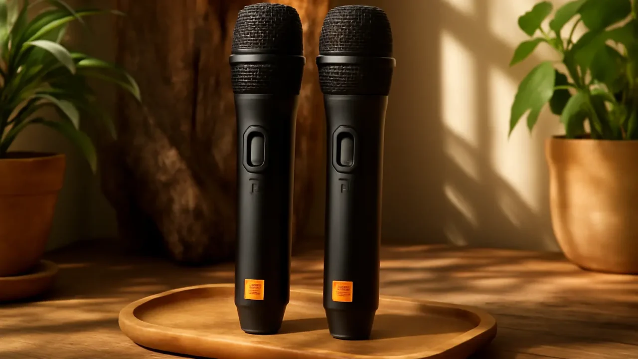 JBL PartyBox Wireless Mic - Par de Microfone Sem Fio Preto