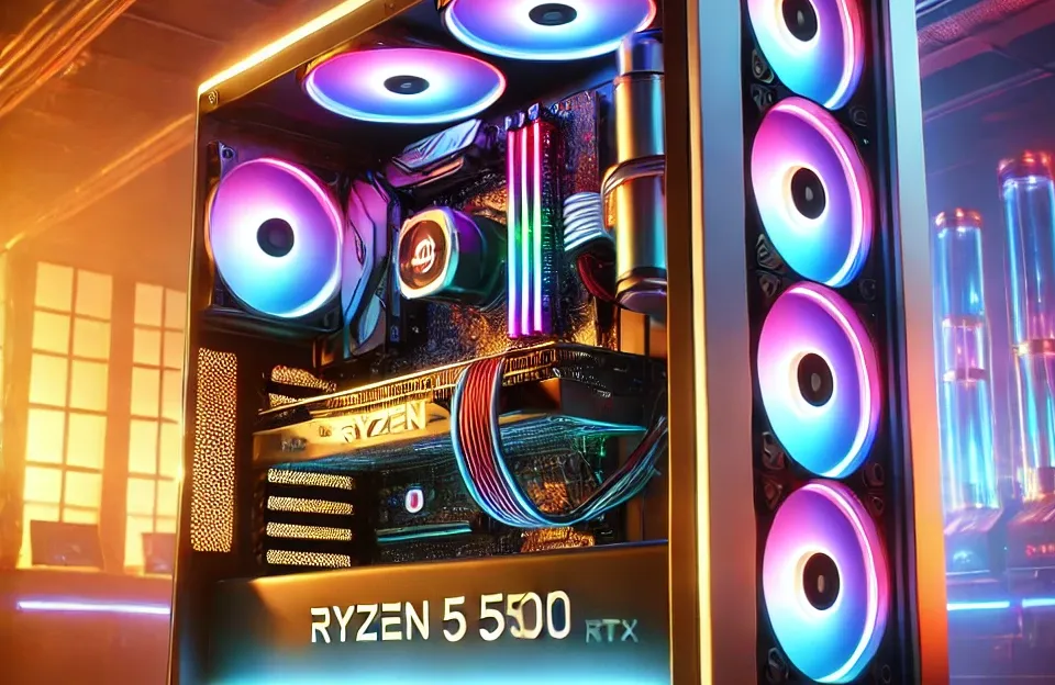 Monte seu PC: Ryzen 5 5500, RTX 3050, 16GB, 480GB SSD
