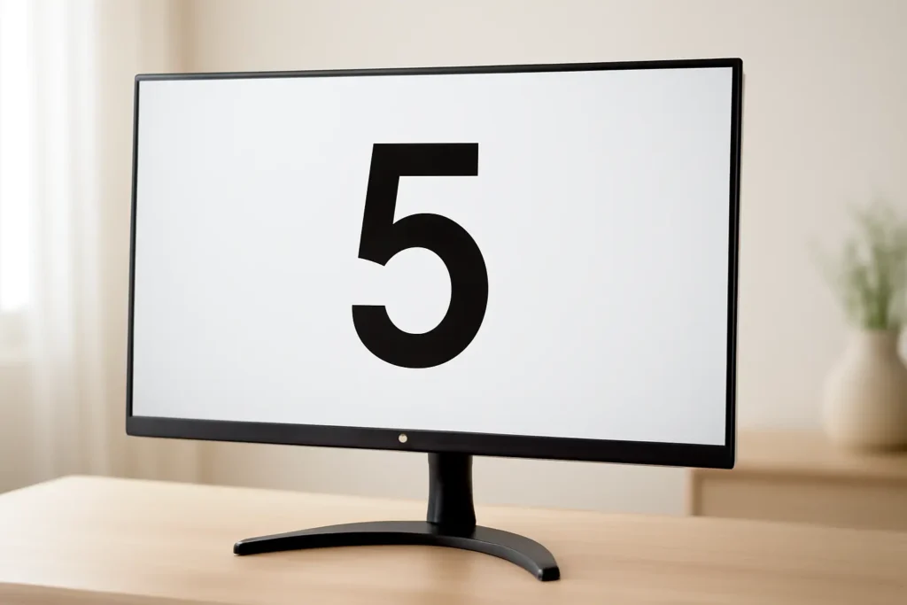 Principais Cinco monitor screen LG