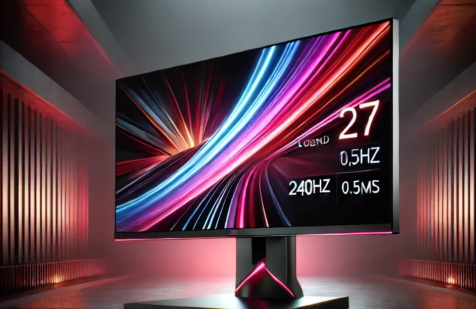 Monitor Gamer AOC LEGEND 27 240Hz 0,5ms com desempenho ultra rápido