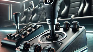 RS Câmbio e Freio de Mão Logitech G com suporte e ajuste de altura