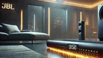 JBL Cinema SB580 3.1 Canais com Dolby Atmos e Subwoofer