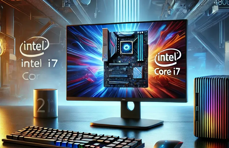 Mini Desktop Intel Core i7 16GB RAM SSD 480GB + Monitor 21" + Teclado e Mouse sem fio