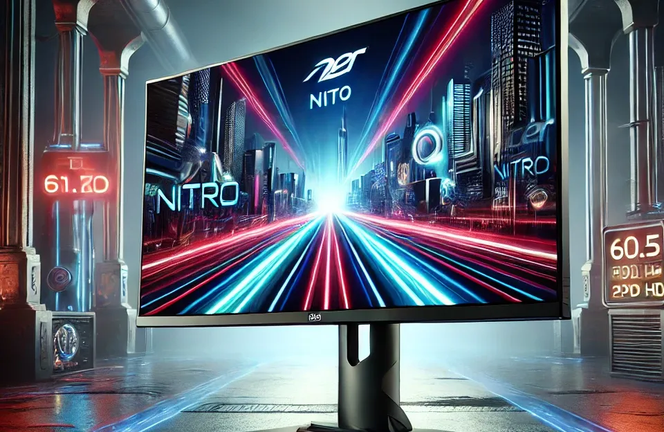 Acer Nitro 60.5 cm Full HD 1920 x 1080 PC Gaming Monitor: Desempenho Excepcional e Design Inovador