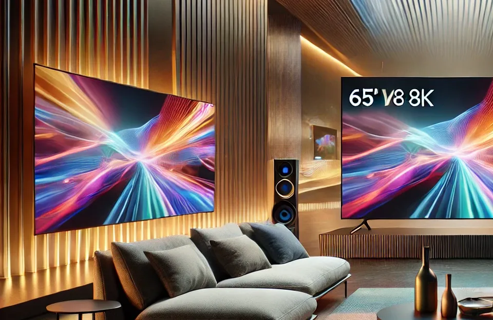 Samsung AI TV 65" Neo QLED 8K 65QN800D 2024 + Smart TV 32” QLED The Frame 32LS03C Combo - Poderosas telas para sua casa
