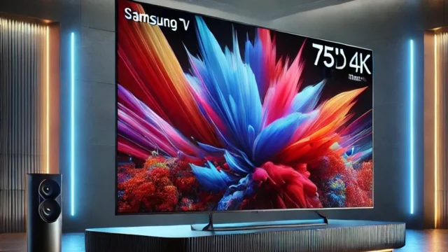Samsung Smart Big TV 75" QLED 4K The Frame 75LS03D: Design Elegante, Imagem Imersiva e Tecnologia de Ponta