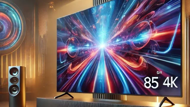 Samsung Smart TV 85 polegadas QLED 4K 85Q70D 2024: Tecnologia de Pontos Quânticos e Processador com AI