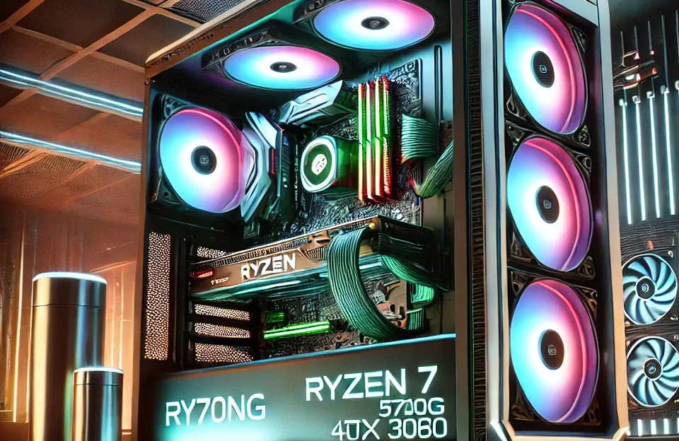 Monte seu PC: Ryzen 7 5700G, GTX 3060, 16GB, SSD 480GB + HD 1TB