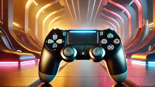 Controle DualSense com resposta tátil e microfone