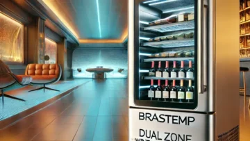 Adega Brastemp Gourmand Dual Zone 51 Garrafas - BZB51AE 110V: Armazenamento Ideal para Seus Vinhos e Cervejas