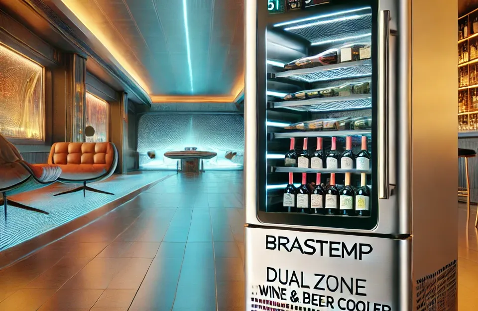 Adega Brastemp Gourmand Dual Zone 51 Garrafas - BZB51AE 110V: Armazenamento Ideal para Seus Vinhos e Cervejas