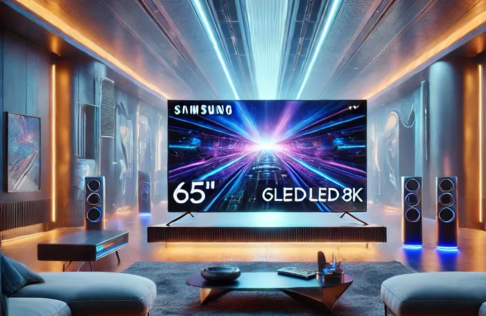 Samsung Smart TV 65" Neo QLED 8K 65QN800D: Qualidade de Imagem Incrível com Processador AI e Upscaling 8K