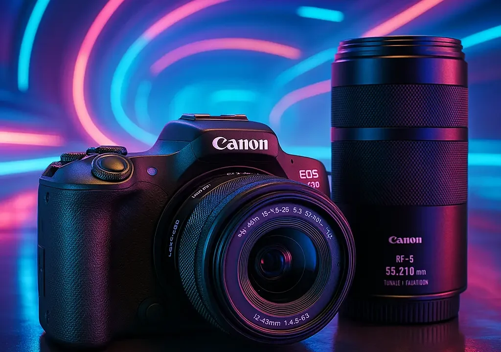 Canon EOS R50 com 18-45mm e 55-210mm: leve, versátil e poderosa