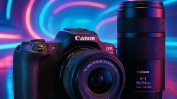 Canon EOS R50 com 18-45mm e 55-210mm: leve, versátil e poderosa