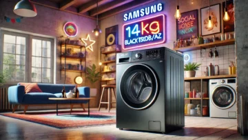 Lavadora e Secadora Samsung 14Kg Black Inox WD14T504DSB/AZ: Potência e Praticidade