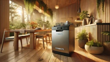 ChuMaste Máquina Lava Louças Portátil Compacta com 6 Programas de Lavagem