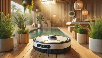 JQKJCAM Aspirador de Piscina Robótico: Potência e Eficiência Sem Fio