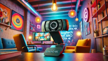 Webcam Ultra HD 4K Logitech MX Brio: Qualidade de Imagem e Microfone com Redução de Ruído