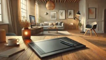 HUION KAMVAS Pro 12: Tablet Gráfico com Tela Laminada e Caneta Stylus Sem Bateria