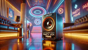Amvox Caixa Amplificada Party Vox Prime: Potência, Som e Iluminação para Suas Festas