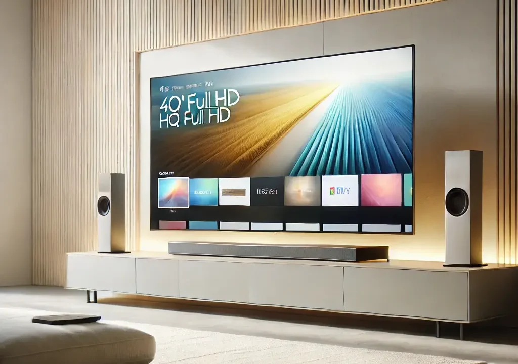 Smart TV HQ 43" Full HD Tela Sem Bordas Android 12 Slim