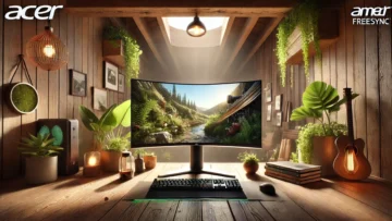 Monitor Acer Gamer Nitro ED240Q - Tela Curva de 23,6” com Tecnologia AMD FreeSync