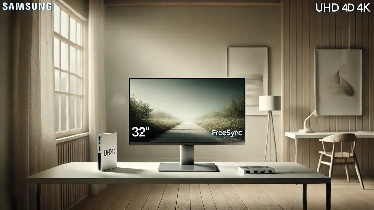 Monitor UHD Samsung 32" 4K com HDMI, Display Port e Freesync: Desempenho e Qualidade de Imagem