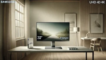 Monitor UHD Samsung 32" 4K com HDMI, Display Port e Freesync: Desempenho e Qualidade de Imagem