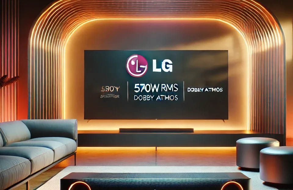 Soundbar LG S90TY – Potência de 570W RMS, Dolby Atmos e Conexão Bluetooth