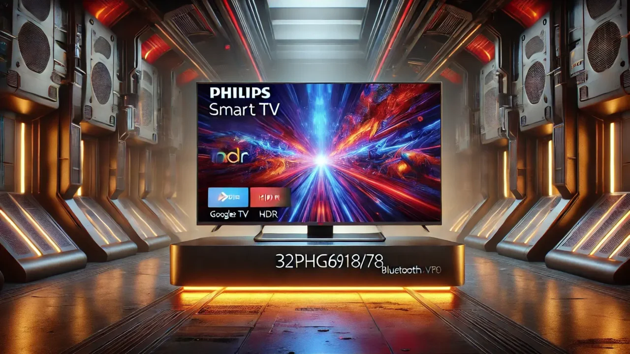 Smart TV Philips 32" HD 32PHG6918/78: Google TV, HDR, Bluetooth e Comando de Voz