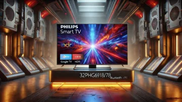 Smart TV Philips 32" HD 32PHG6918/78: Google TV, HDR, Bluetooth e Comando de Voz