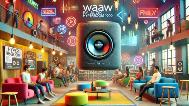 WAAW by ALOK Caixa de Som HYPERBOOM 1000: Potência, Conectividade e Durabilidade