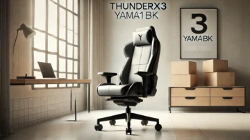 ThunderX3 Cadeira Ergonômica YAMA1BK: Conforto e Ajustes para Longas Sessões