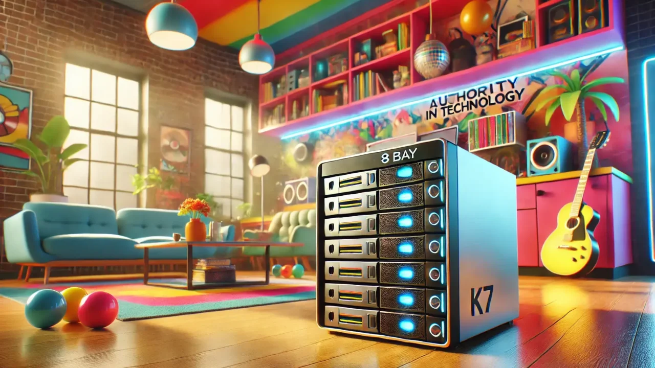 Capa NAS AUDHEID K7 8 Bay: Armazenamento Conectado à Rede de Alta Capacidade