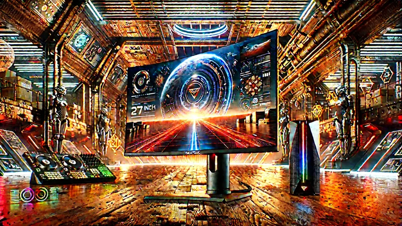 Gawfolk Curved 27 inch Gaming Monitor 165Hz, 144Hz PC Monitor 1ms Full HD 1080P