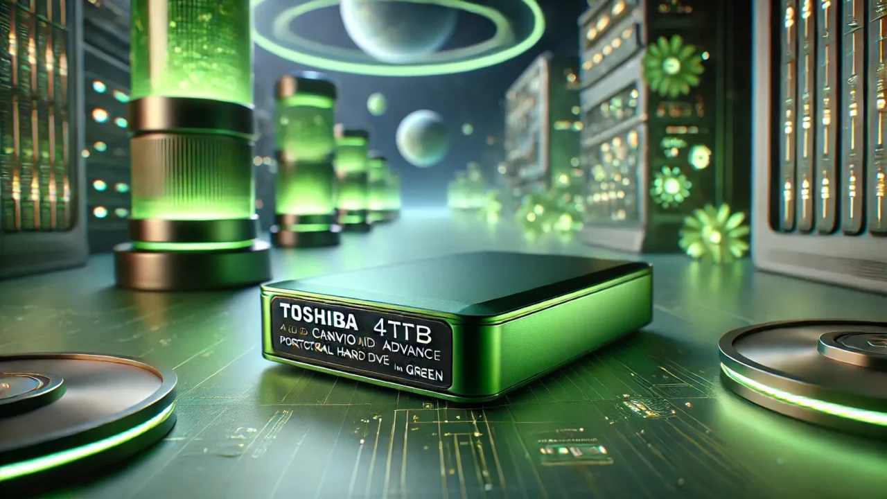 HD Externo Portátil Toshiba 4TB Canvio Advance USB 3.0 Verde