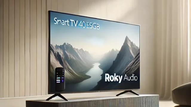 Smart TV 40” PTV40E3ERSGB Roku TV Led Dolby Audio