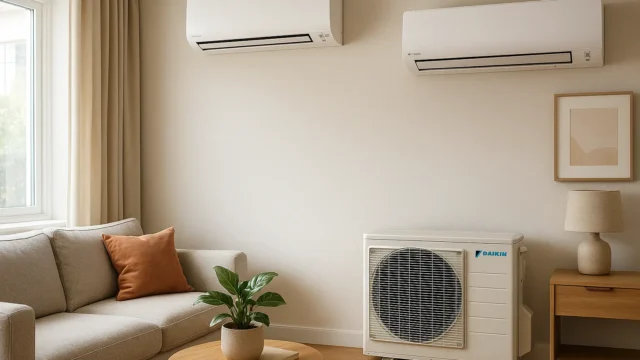 Ar-Condicionado Multi Split Inverter Daikin 18000 BTUs (2x Evap HW 12.000) Quente/Frio 220V