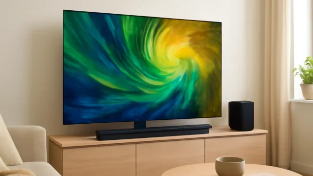 Samsung Combo Smart TV 65" QLED 4K 65Q65D + Soundbar HW-B550/ZD – Qualidade Visual e Som Imersivo