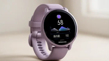Garmin Vivoactive 5 Orquídea: Monitor Cardíaco com GPS e Pulseira de Silicone
