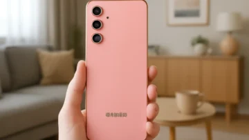 Smartphone Samsung Galaxy A56 5G 256GB, 8GB RAM, Câmera 50MP, IP67, Super AMOLED 6.7", Recursos AI, Rosa