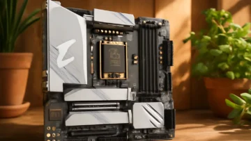 GIGABYTE Placa-mãe B850M AORUS ELITE WIFI6E ICE - Desempenho e Conectividade