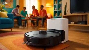 Smart Robô Aspirador Wi-Fi Autolimpante PRA2000 Positivo Casa Inteligente: Varre, Aspira e Passa Pano com Mapeamento Inteligente