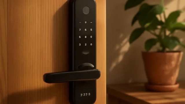 Fechadura Digital de Embutir Wi-Fi com Biometria, Elsys, ESF-DE4000B, Preta - Abertura via Biometria, Senha Numérica e Aplicativo