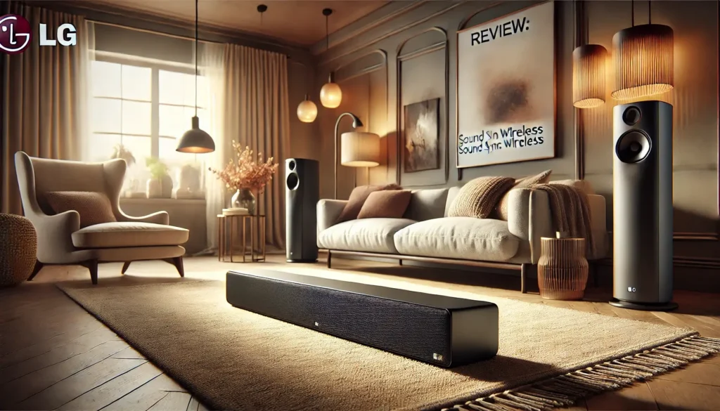 LG Sound Bar SNH5 - 600W RMS, DTS Virtual X, Sound Sync Wireless