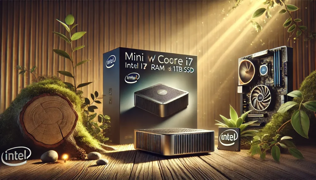 Mini PC Intel Core i7 com 16GB RAM e SSD 1TB: Potência Compacta e Conectividade Wi-Fi