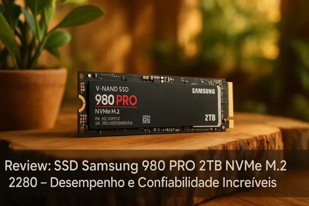 SSD Samsung 980 PRO 2TB NVMe M.2 2280: Desempenho e Confiabilidade Incríveis